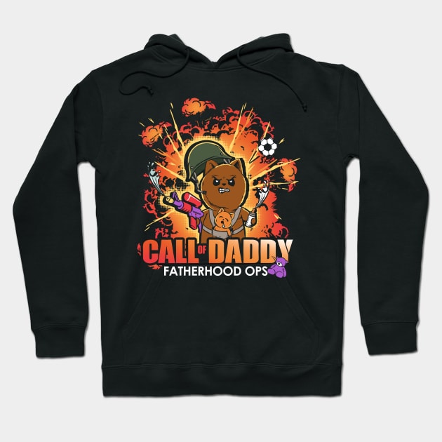 Call of Daddy Funny Father's Day Hoodie by NerdShizzle